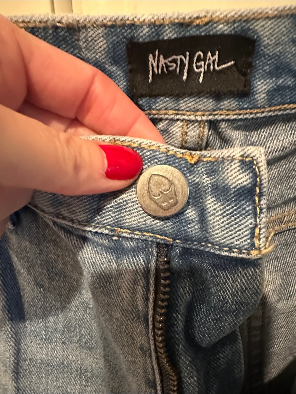 Nasty Gal Tall "Now or Never" Slit Jeans